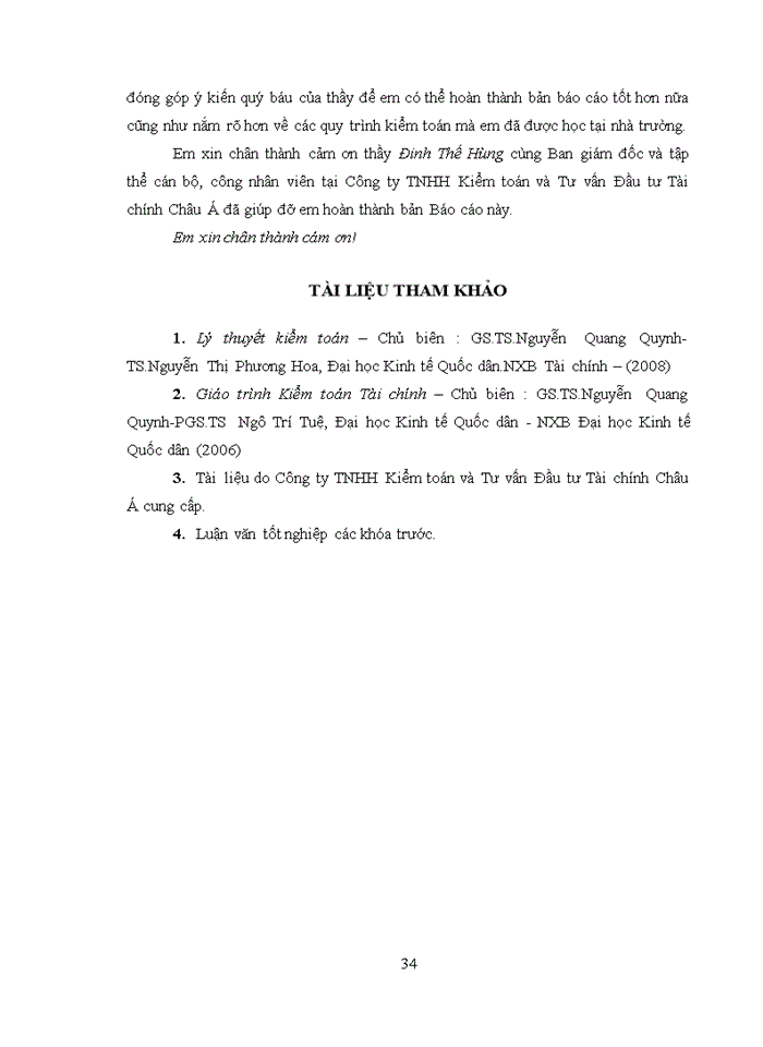 image for page Báo cáo tại Công ty Trách nhiệm hữu hạn Kiểm toán và Tư vấn Đầu tư Tài chính Châu Á
