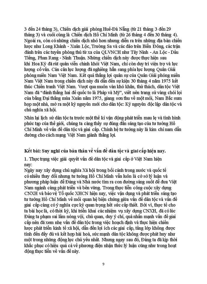 image for page Sự triển khai vấn đề dân tộc và vấn đề giai cấp qua các thời kì của Cách mạng Việt Nam