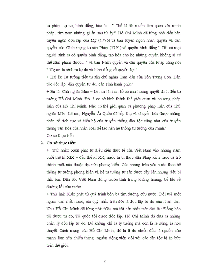 image for page Tư tưởng Nước được độc lập mà dân không được hưởng hạnh phúc tự do thì độc lập cũng chẳng có nghĩa lý gì