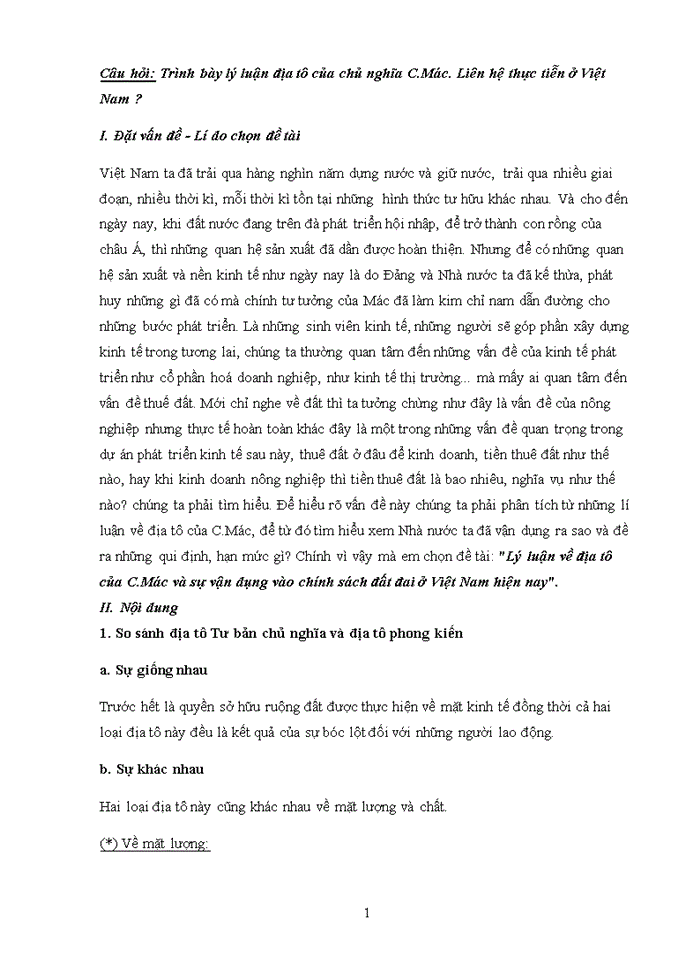 image for page Triết mác Lý luận về địa tô của C Mác và sự vận dụng vào chính sách đất đai ở Việt Nam hiện nay