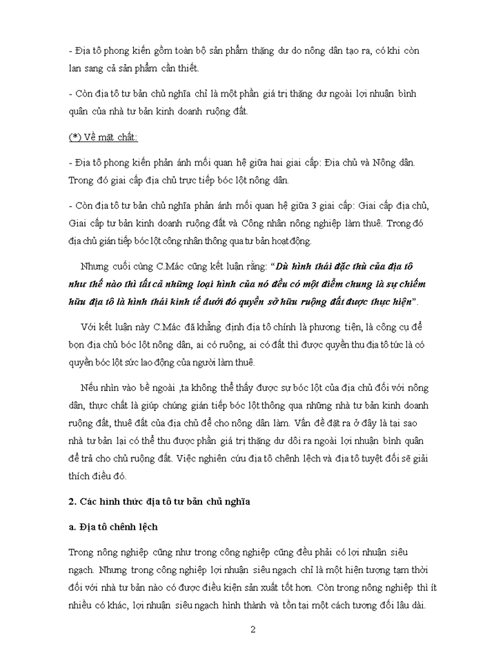 image for page Triết mác Lý luận về địa tô của C Mác và sự vận dụng vào chính sách đất đai ở Việt Nam hiện nay