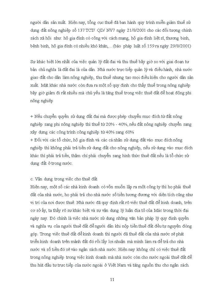 image for page Triết mác Lý luận về địa tô của C Mác và sự vận dụng vào chính sách đất đai ở Việt Nam hiện nay