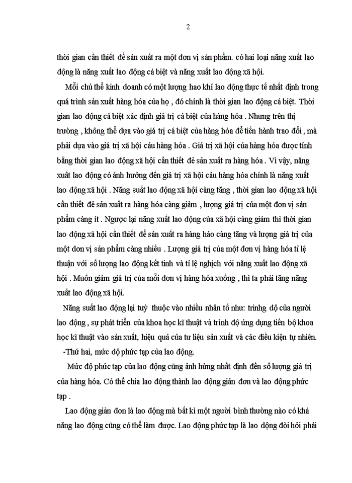 image for page Phân tích quan điểm của C Mác về lượng giá trị một đơn vị hàng hóa