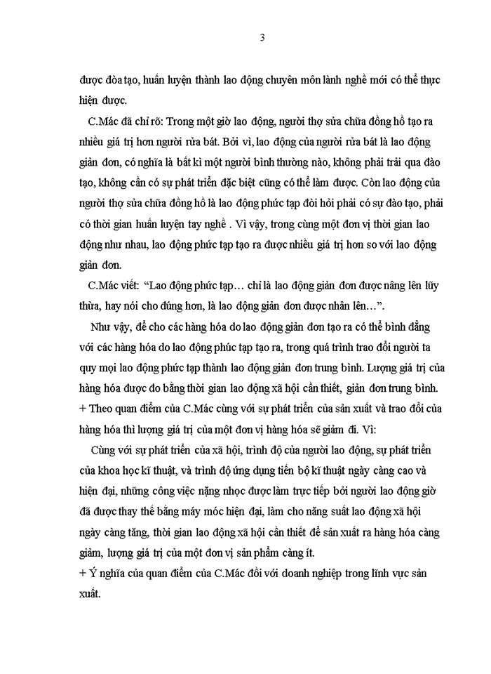 image for page Phân tích quan điểm của C Mác về lượng giá trị một đơn vị hàng hóa