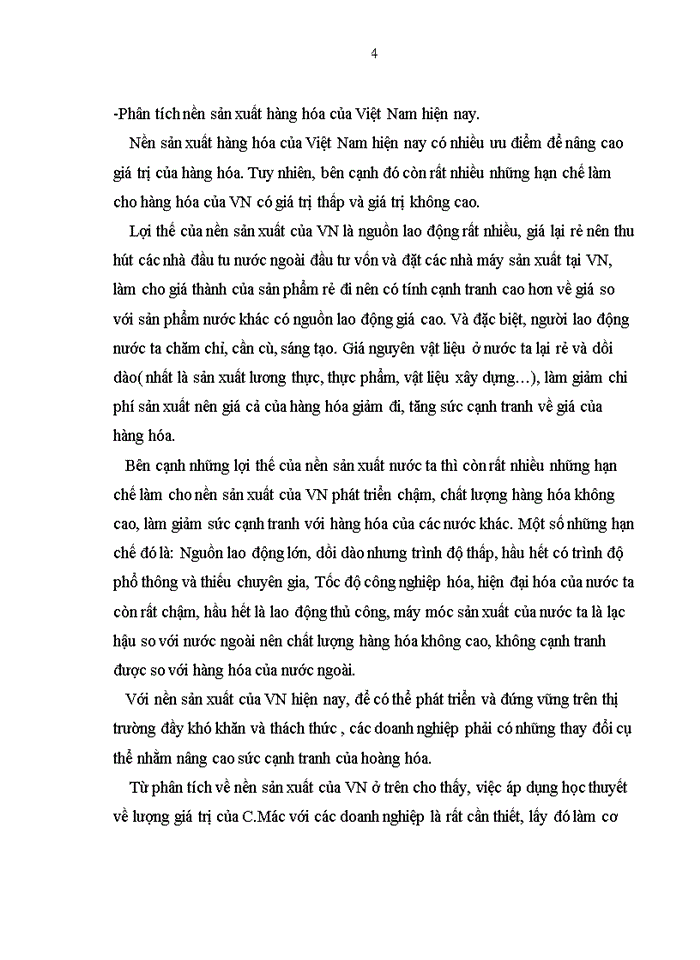 image for page Phân tích quan điểm của C Mác về lượng giá trị một đơn vị hàng hóa