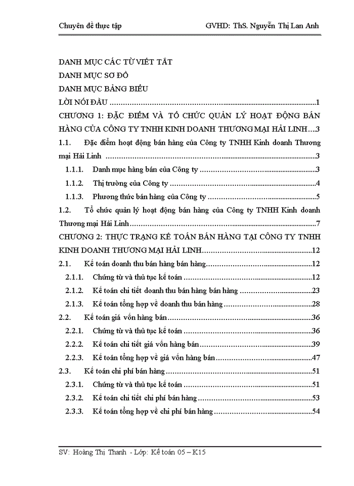 image for page HOÀN THIỆN KẾ TOÁN BÁN HÀNG TẠI CÔNG TY Trách nhiệm hữu hạn KINH DOANH THƯƠNG MẠI HẢI LINH
