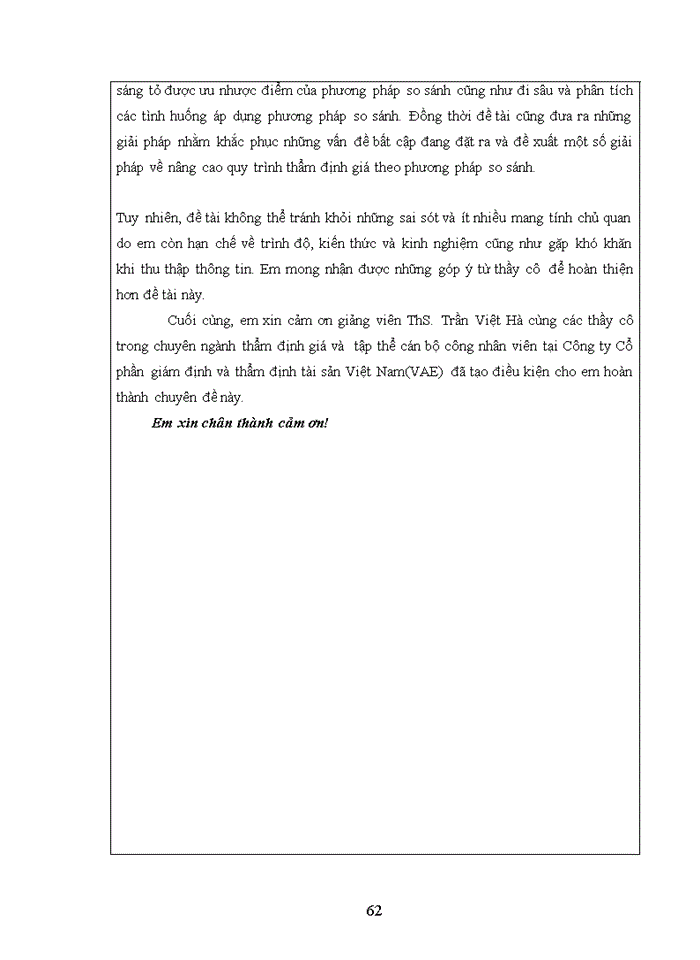 image for page Áp dụng phương pháp so sánh vào hoạt động thẩm định giá bất động sản tại công ty cổ phần giám định và thẩm định giá tài sản Việt Nam VAE