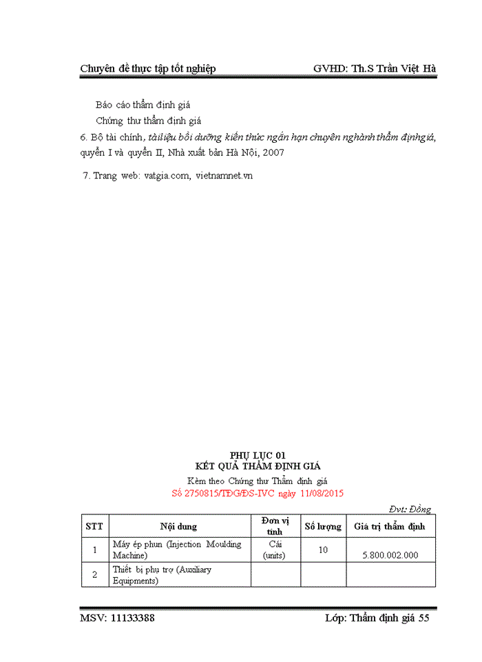 image for page HOẠT ĐỘNG THẨM ĐỊNH GIÁ MÁY MÓC THIẾT BỊ TẠI CÔNG TY CỔ PHẦN THẨM ĐỊNH GIÁ IVC VIỆT NAM