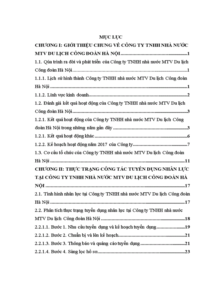 image for page HOÀN THIỆN CÔNG TÁC TUYỂN DỤNG NHÂN LỰC TẠI CÔNG TY Trách nhiệm hữu hạn NHÀ NƯỚC MTV DU LỊCH CÔNG ĐOÀN HÀ NỘI