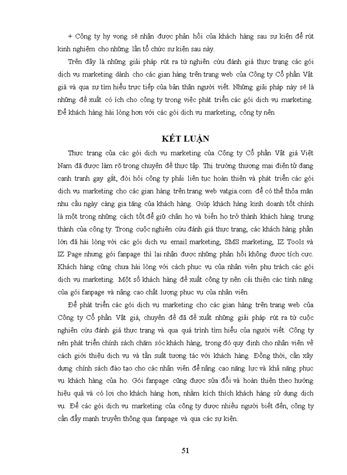 image for page Những biện pháp phát triển gói dịch vụ marketing cho các gian hàng trên trang web của Công ty Cổ phần Vật giá Việt Nam