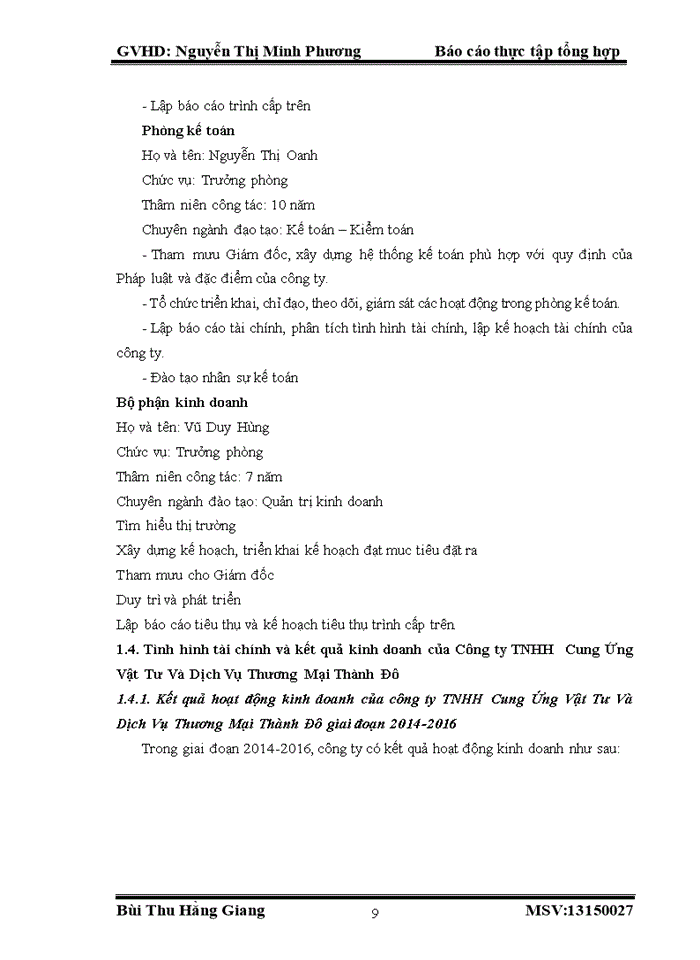 image for page Báo cáo tại CÔNG TY Trách nhiệm hữu hạn CUNG ỨNG VẬT TƯ VÀ DỊCH VỤ THƯƠNG MẠI THÀNH ĐÔ