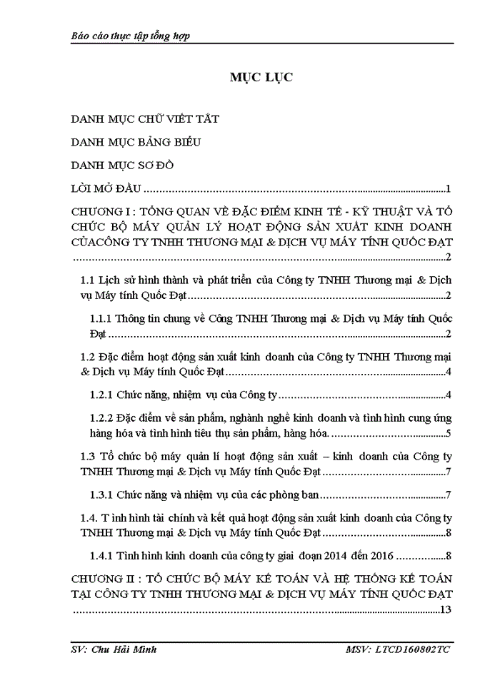 image for page Tổ chức bộ máy kế toán và hệ thống kế toán tại công ty Trách nhiệm hữu hạn Thương mại Dịch vụ Quốc Đạt