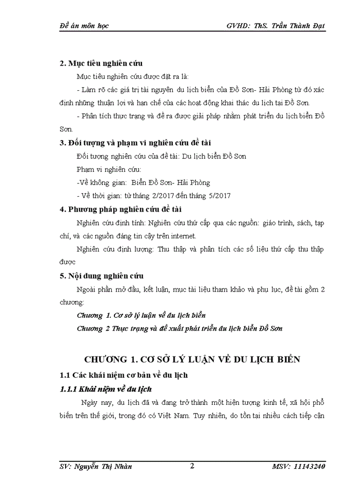 image for page Thực trạng và đề xuất phát triển du lịch biển Đồ Sơn