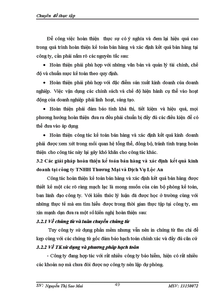 image for page Hoàn thiện kế toán bán hàng và xác định kết quả kinh doanh tại công ty Trách nhiệm hữu hạn Thương Mại Và Dịch Vụ Lộc An