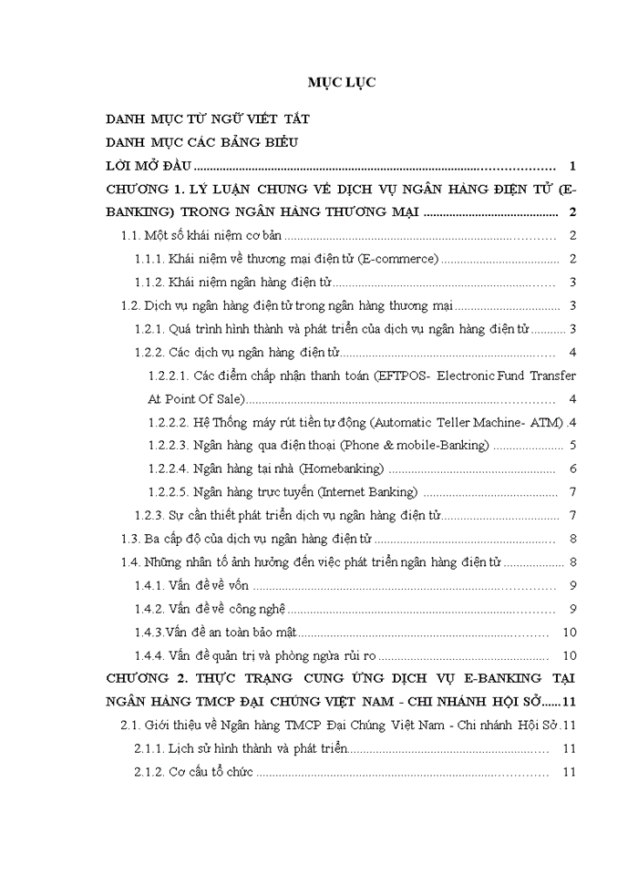 Đánh giá thực trạng cung ứng dịch vụ E-banking tại Ngân hàng Thương mại Cổ phần Đại Chúng Việt Nam - Chi nhánh Hội Sở
