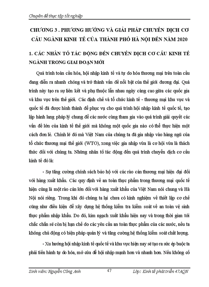 image for page Định hướng và giải pháp chuyển dịch cơ cấu ngành kinh tế trên địa bàn Thành phố Hà Nội đến năm 2020