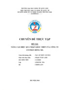 Nâng Cao Hiệu Quả Nhập Khẩu Thép Của Công Ty Cổ Phần Hồng Mã