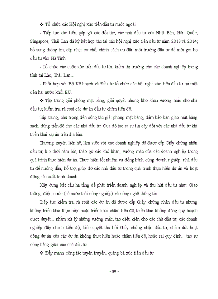 image for page ĐỊNH HƯỚNG VÀ GIẢI PHÁP ĐẦU TƯ PHÁT TRIỂN KINH TẾ TRÊN ĐỊA BÀN TỈNH HÀ TĨNH ĐẾN NĂM 2020