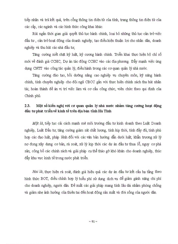 image for page ĐỊNH HƯỚNG VÀ GIẢI PHÁP ĐẦU TƯ PHÁT TRIỂN KINH TẾ TRÊN ĐỊA BÀN TỈNH HÀ TĨNH ĐẾN NĂM 2020