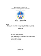 Đóng góp của Mác trong việc phát hiện ra giá trị thặng dư