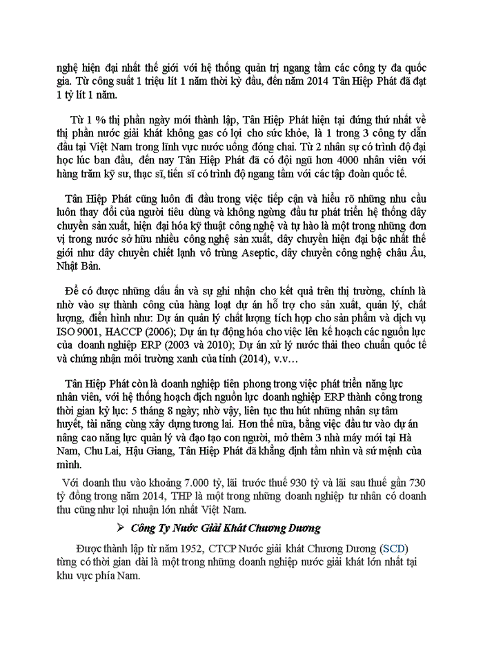 image for page ĐỀ ÁN Hoạt động xúc tiến bán hàng của các doanh nghiệp sản xuất và kinh doanh nước giải khát Việt Nam