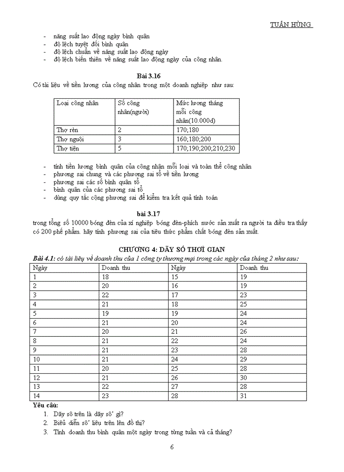 image for page BÀI TẬP VÀ ĐÁP ÁN NGUYÊN LÝ THỐNG KÊ