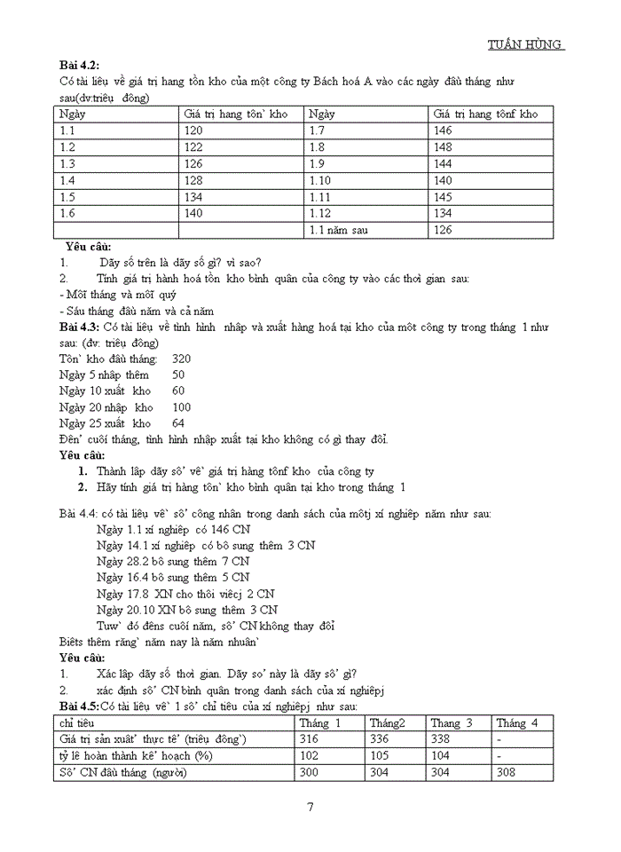 image for page BÀI TẬP VÀ ĐÁP ÁN NGUYÊN LÝ THỐNG KÊ