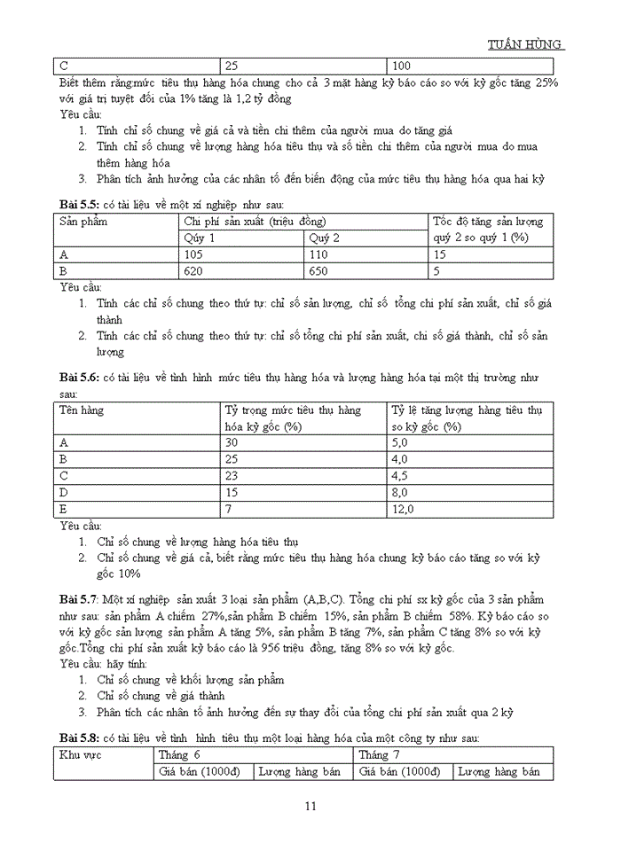 image for page BÀI TẬP VÀ ĐÁP ÁN NGUYÊN LÝ THỐNG KÊ