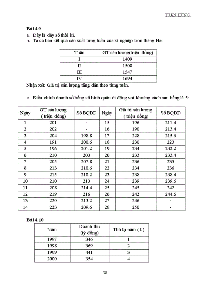 image for page BÀI TẬP VÀ ĐÁP ÁN NGUYÊN LÝ THỐNG KÊ