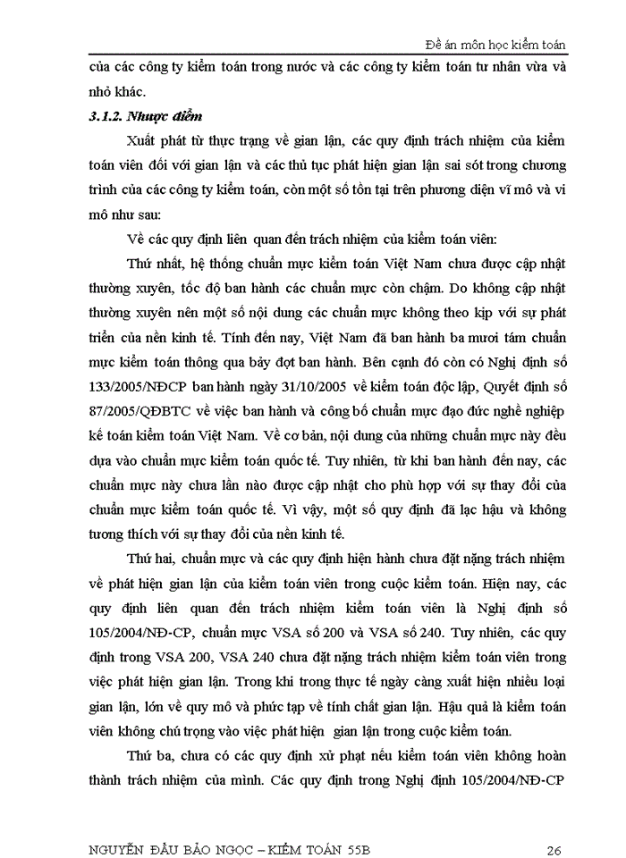 image for page Gian lận và sai sót với trách nhiệm của kiểm toán viên trong kiểm toán