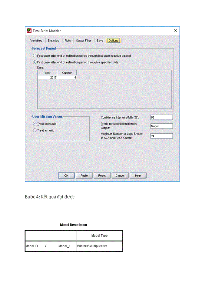 image for page Hãy thu thập một chuỗi thời gian về một hiện tượng kinh tế - xã hội có biến động thời vụ và sử dụng mô hình biến động thời vụ holt winter để dự báo cho một năm tiếp theo Phân tích chạy mô hình và in kết quả ra word
