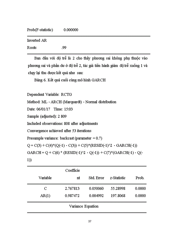 image for page Sử dụng mô hình ARCH-GARCH phân tích rủi ro cổ phiếu Ngân hàng Thương mại Cổ phần Công Thương Việt Nam