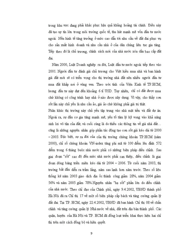 image for page Lý luận chung về thị trường bất động sản và đặc trưng các giai đoạn phát triển