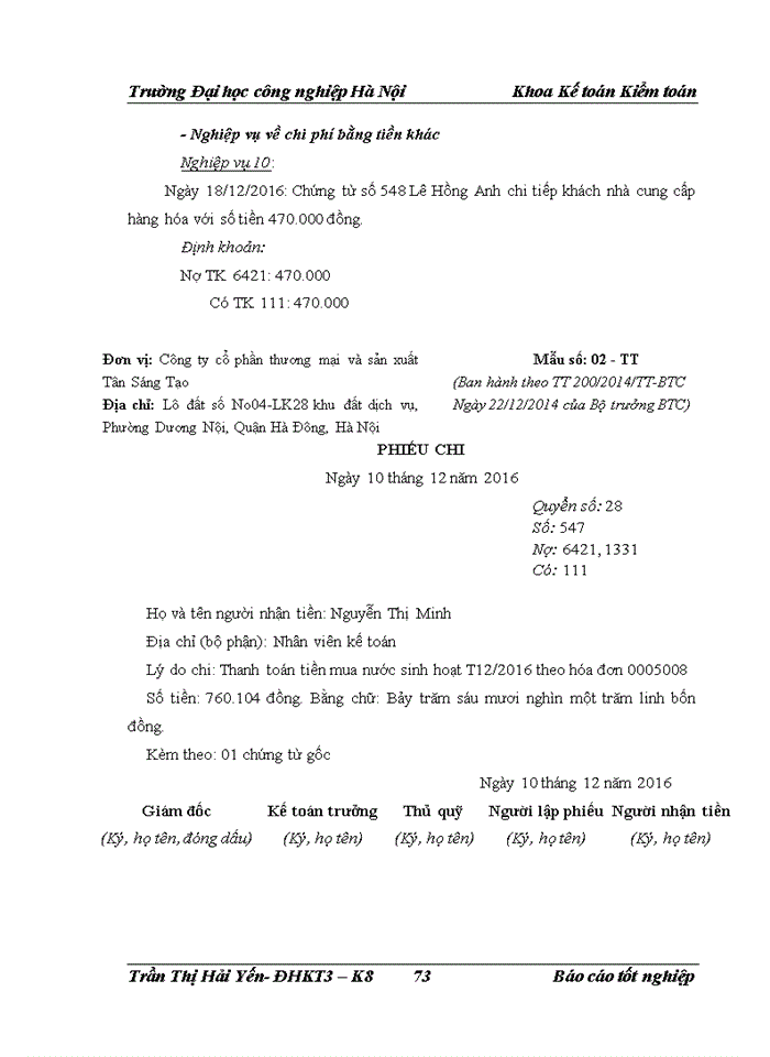 image for page Thực Trạng Kế Toán Các Phần Hành Chủ Yếu Của Công Ty Cổ Phần Sản Xuất Và Thương Mại Tân Sáng Tạo