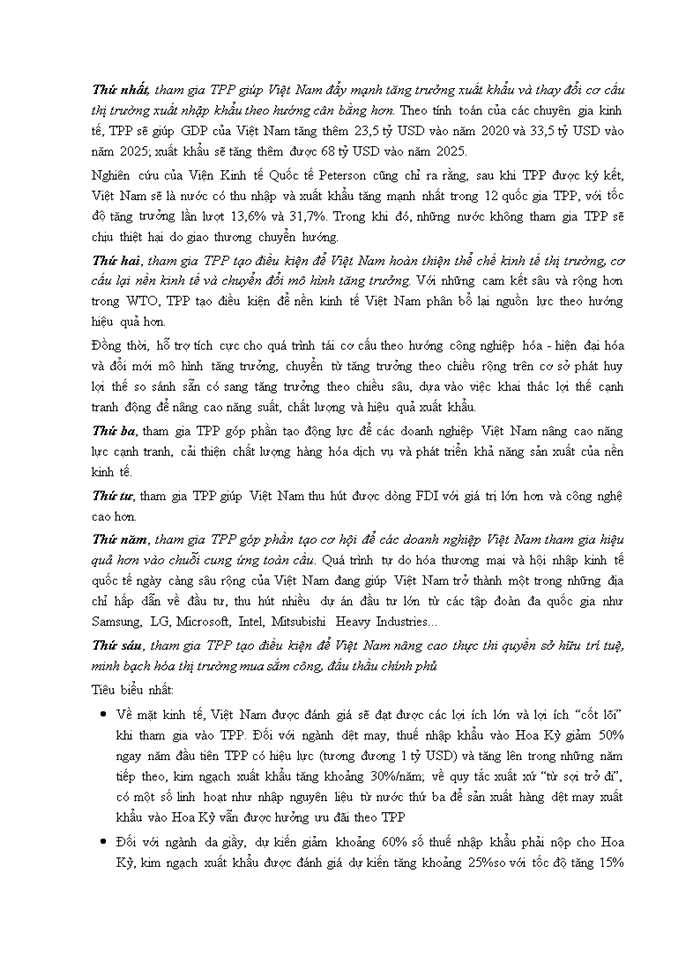 Hiệp định đối tác xuyên Thái Bình Dương Trans-Pacific Partnership Agreement viết tắt là TPP là một hiệp định thương mại tự do được ký kết giữa 12 nước vào 4 2 2016 tại Auckland New Zealand sau 5 năm đàm phán