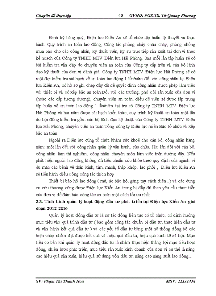 image for page Đầu tư phát triển tại chi nhánh công ty Trách nhiệm hữu hạn mtv điện lực hải phòng điện lực kiến an