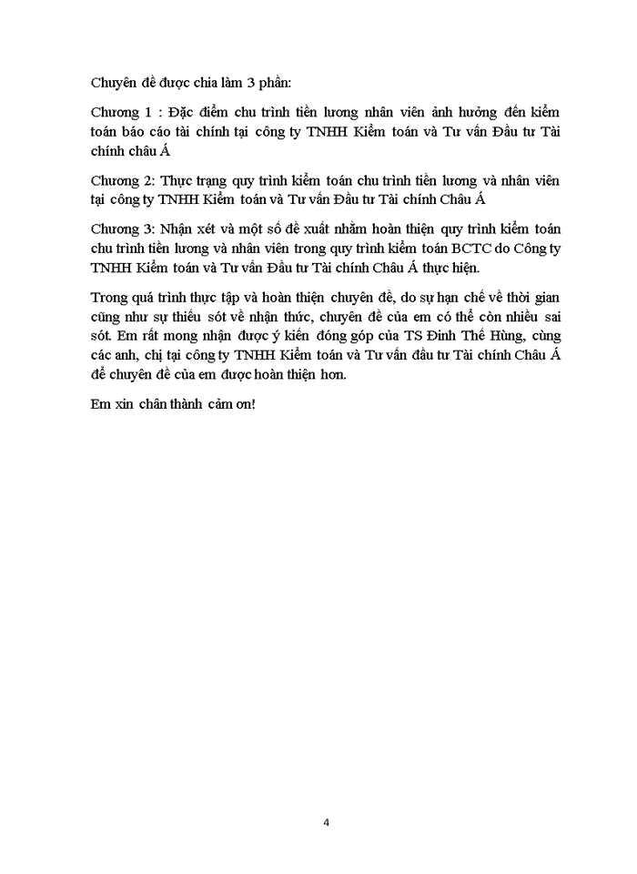 image for page Hoàn thiện quy trình kiểm toán chu trình tiền lương và nhân viên trong kiểm toán BCTC do Công ty Trách nhiệm hữu hạn Kiểm toán và Tư vấn đầu tư Tài chính Châu Á