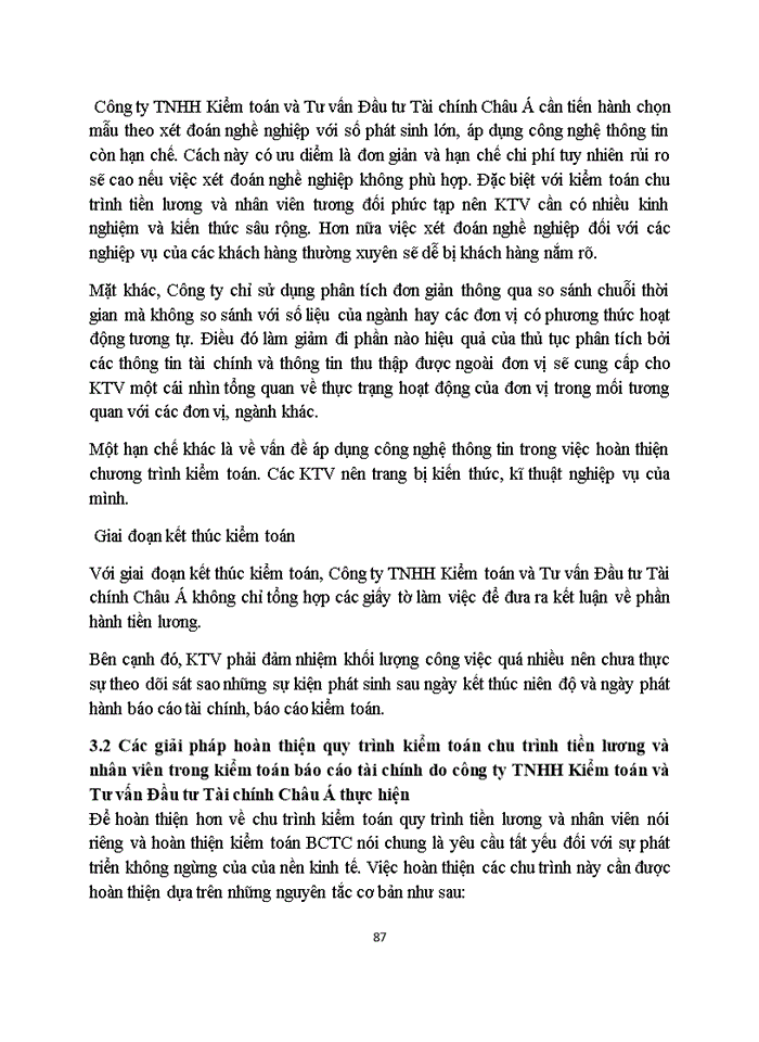 image for page Hoàn thiện quy trình kiểm toán chu trình tiền lương và nhân viên trong kiểm toán BCTC do Công ty Trách nhiệm hữu hạn Kiểm toán và Tư vấn đầu tư Tài chính Châu Á