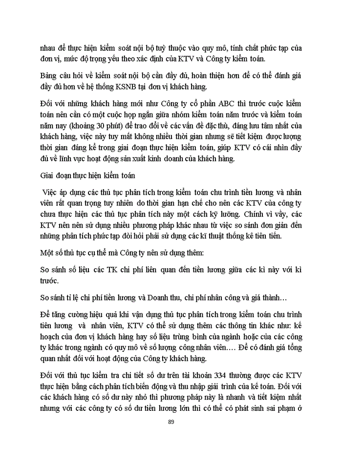 image for page Hoàn thiện quy trình kiểm toán chu trình tiền lương và nhân viên trong kiểm toán BCTC do Công ty Trách nhiệm hữu hạn Kiểm toán và Tư vấn đầu tư Tài chính Châu Á