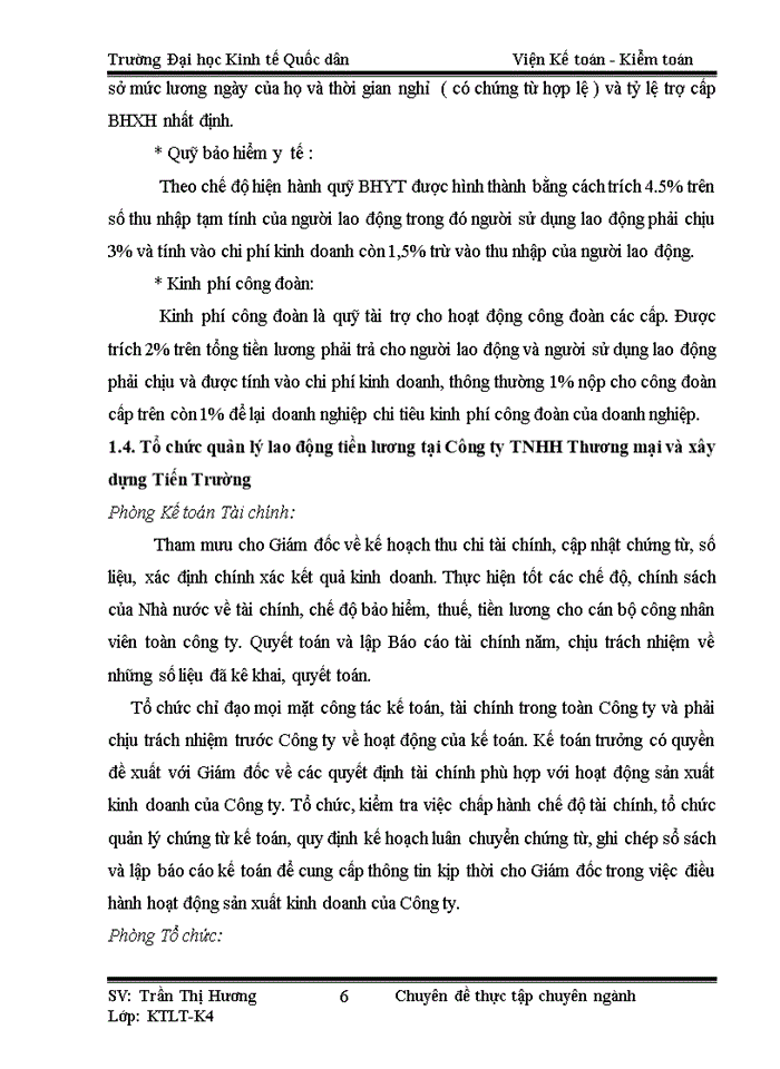 image for page Hoàn thiện kế toán tiền lương và các khoản trích theo lương tại Công ty Trách nhiệm hữu hạn Thương mại và xây dựng Tiến Trường