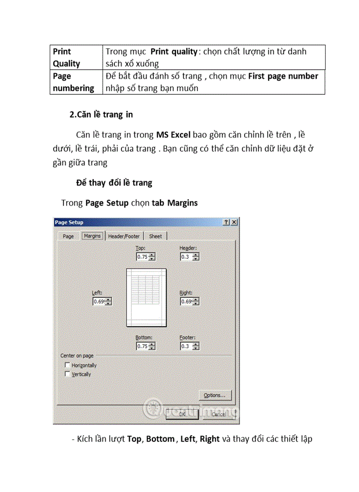 image for page In ấn trong MS-Word và MS-Excel