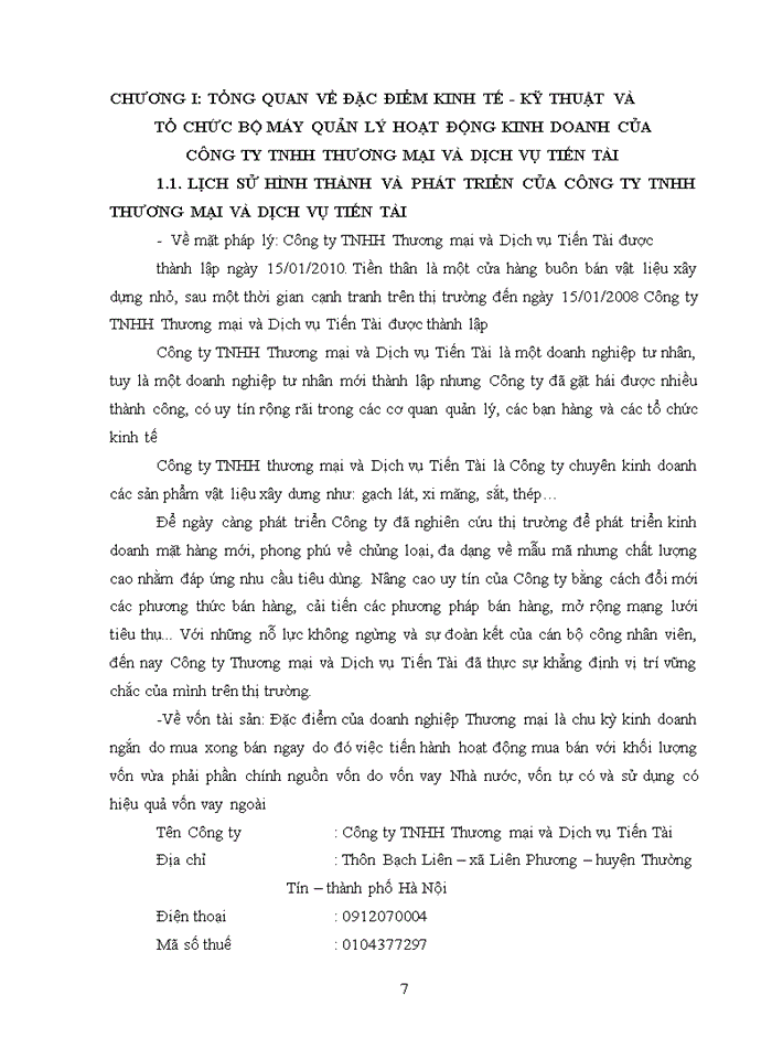 image for page Tổ Chức Bộ Máy Kế Toán Và Hệ Thống Kế Toán Tại Công Ty Trách nhiệm hữu hạn Thương Mại Và Dịch Vụ Tiến Tài