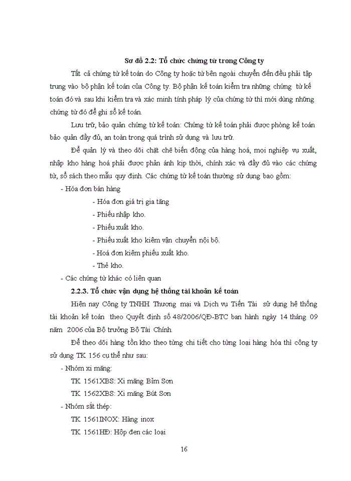 image for page Tổ Chức Bộ Máy Kế Toán Và Hệ Thống Kế Toán Tại Công Ty Trách nhiệm hữu hạn Thương Mại Và Dịch Vụ Tiến Tài