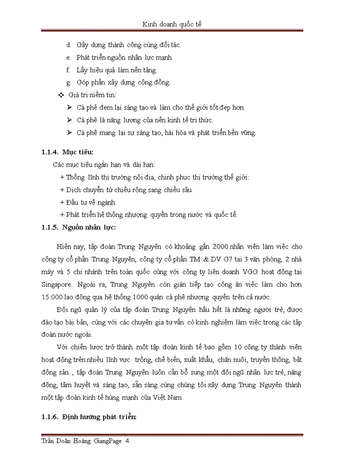 image for page Chiến lược kinh doanh quốc tế của cà phê trung nguyên