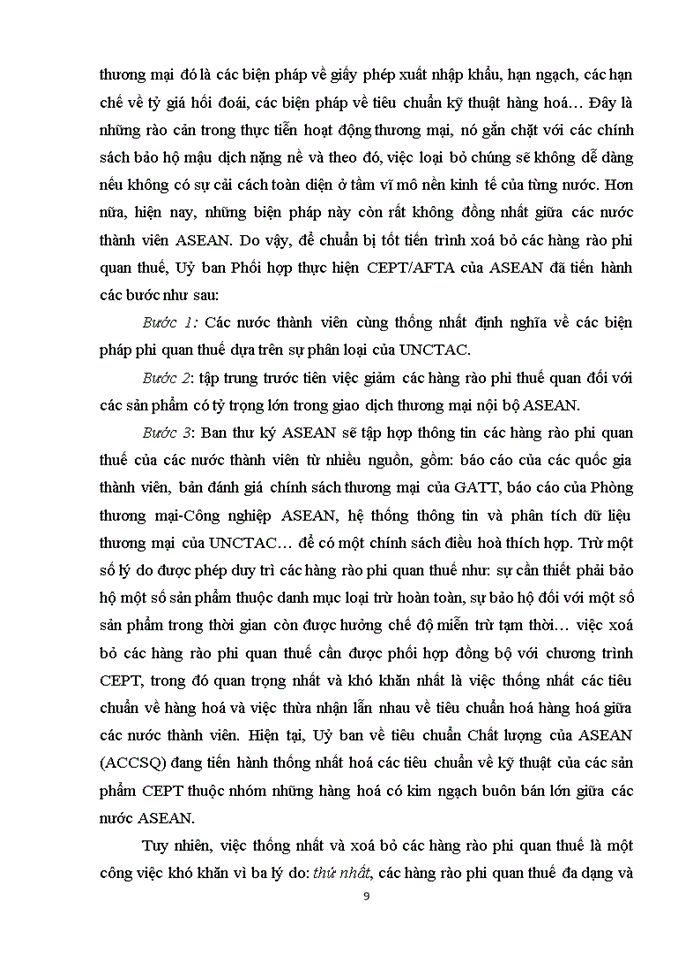 image for page Tăng cường trao đổi buôn bán trong nội bộ khối bằng việc loại bỏ các hàng rào thuế quan và phi thuế quan giữa các nước ASEAN
