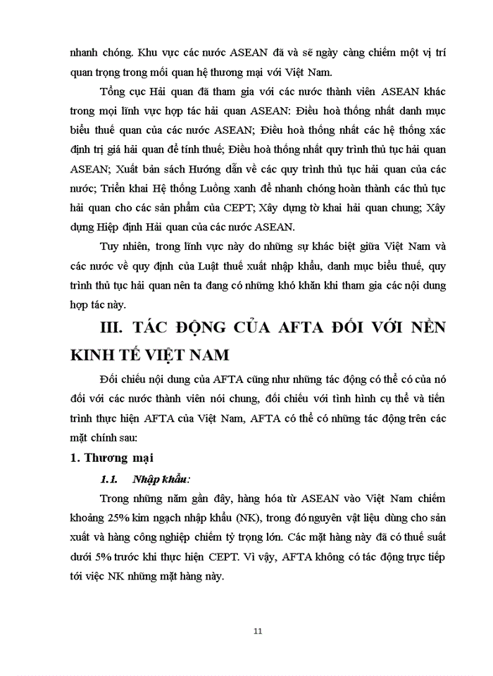image for page Tăng cường trao đổi buôn bán trong nội bộ khối bằng việc loại bỏ các hàng rào thuế quan và phi thuế quan giữa các nước ASEAN