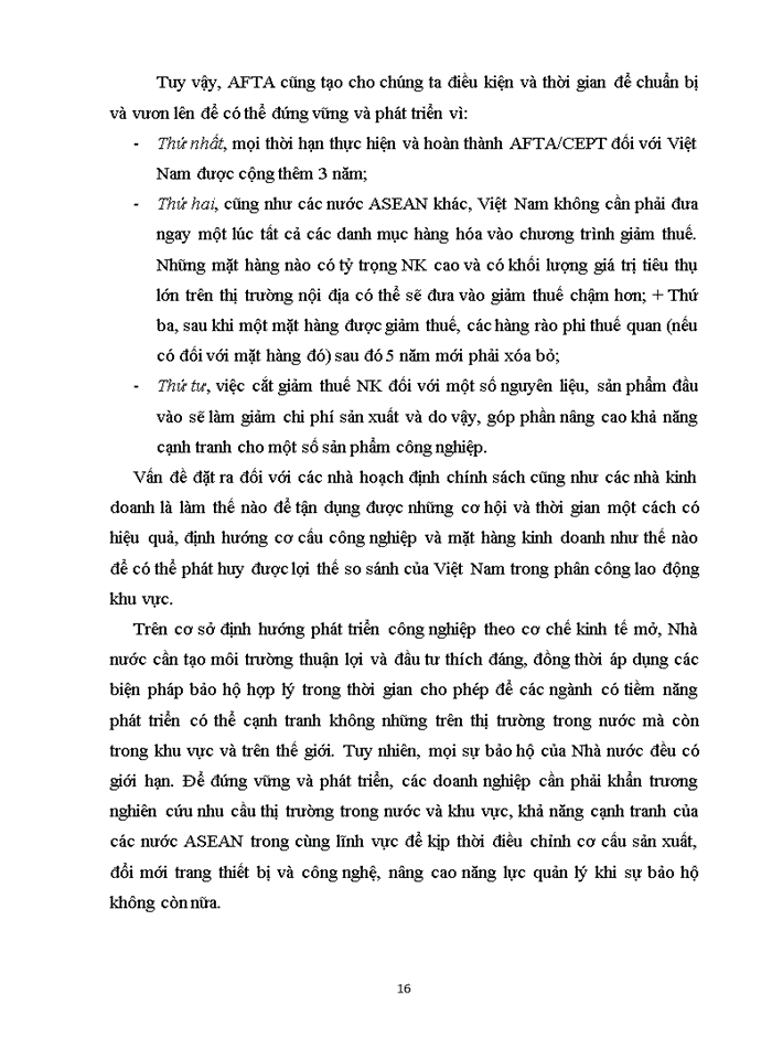 image for page Tăng cường trao đổi buôn bán trong nội bộ khối bằng việc loại bỏ các hàng rào thuế quan và phi thuế quan giữa các nước ASEAN