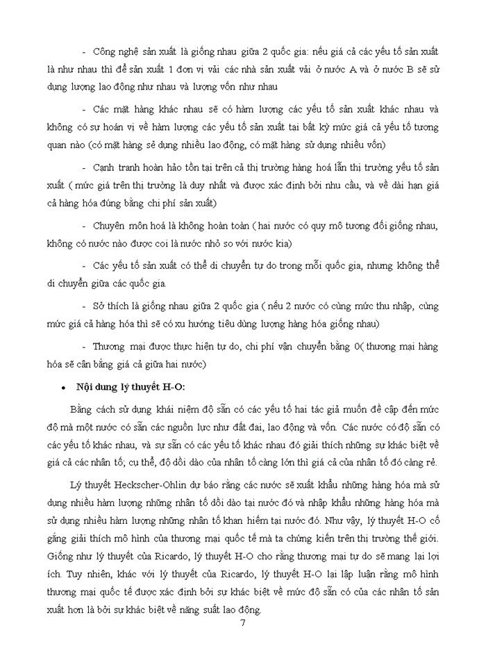 image for page Lý thuyết về lợi thế so sánh của DAVID RICARDO