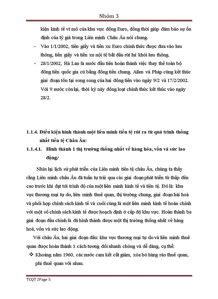 Liên minh tiền tệ Châu Âu Những ưu thế tồn tại và ý nghĩa của vấn đề nghiên cứu