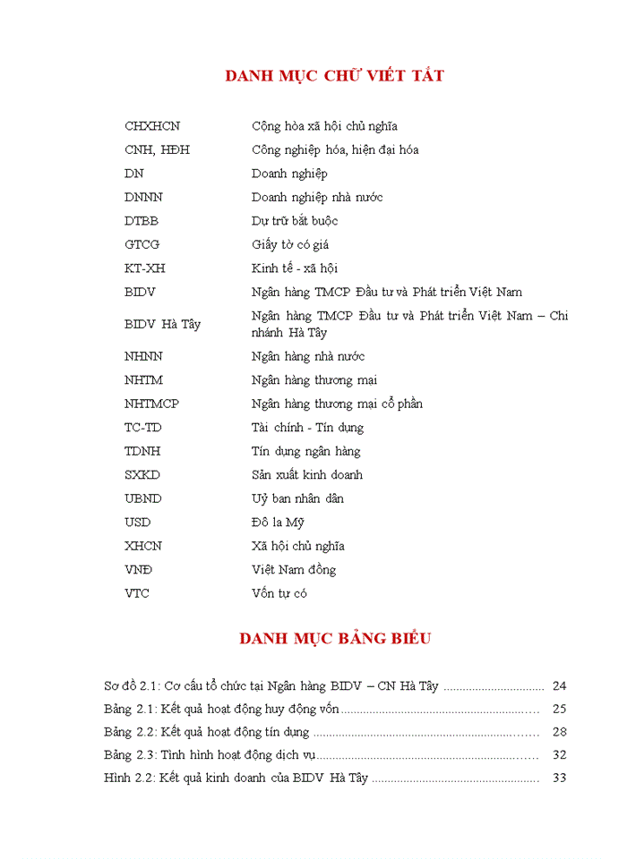 image for page Nâng cao chất lượng tín dụng đối với khách hàng doanh nghiệp tại ngân hàng Thương mại Cổ phần đầu tư và phát triển việt nam chi nhánh hà tây